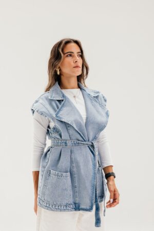 The Denim Vest - Blue